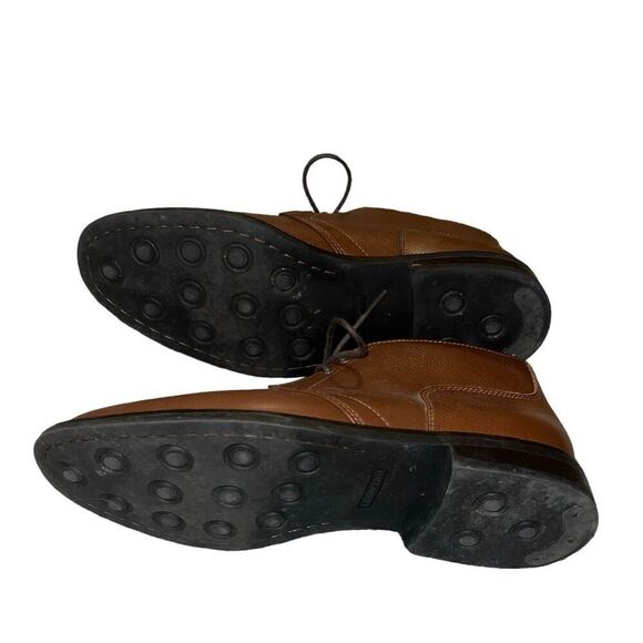 ✨Lands End Mens Boots Brown Leather Chukka Lace Up Ankle US Size 9✨